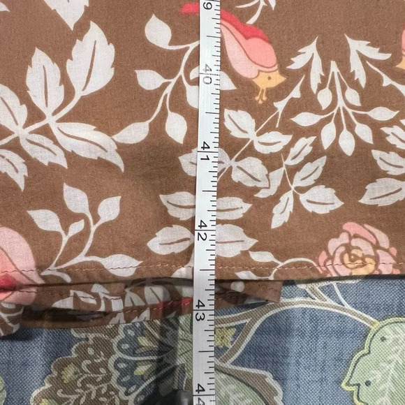 Merona Floral Print Bird Print Fit & Flare Sleeveless Dress Size 14 Casual - Picture 8 of 8